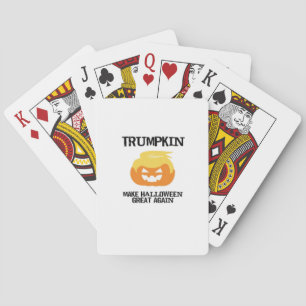Halloween Trumpkin V3 Playing Cards