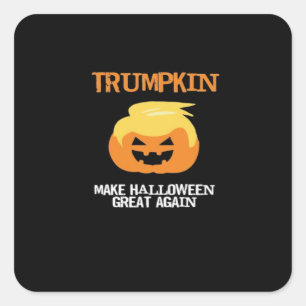 Halloween Trumpkin V3 Square Sticker