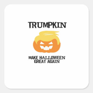 Halloween Trumpkin V3 Square Sticker