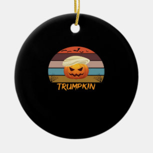 Halloween Trumpkin Vintage Us Ceramic Tree Decoration