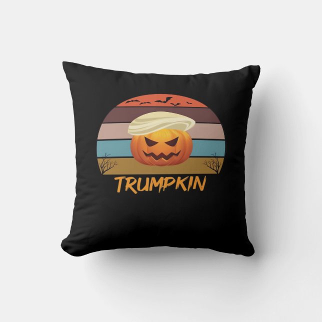 Halloween Trumpkin Vintage Us Cushion (Front)