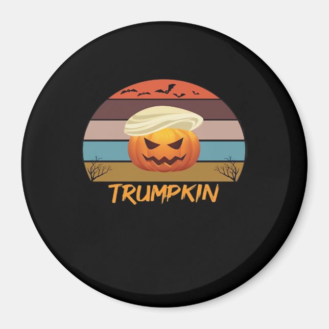Halloween Trumpkin Vintage Us Magnet (Front)