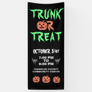 Halloween Trunk Or Treat Pumpkin Community Outdoor Banner