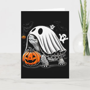 Halloween Turtle Ghost Pumpkin Costume Terran Tort Card