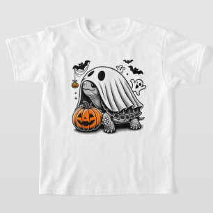 Halloween Turtle Ghost Pumpkin Terrapin Tortoise T-Shirt