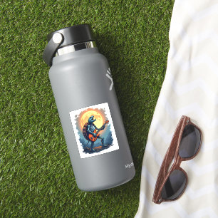 Halloween Turtle Skeleton Rocker Tee for Music Lov