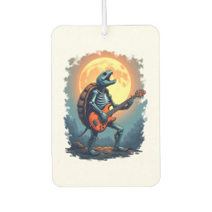 Halloween Turtle Skeleton Rocker Tee for Music Lov Car Air Freshener