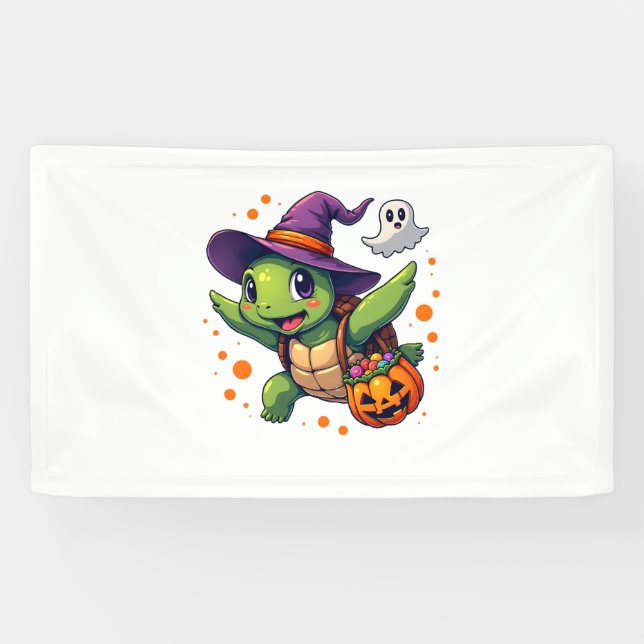 Halloween Turtle Tortoise Costume Men Women Kids B Banner (Horizontal)