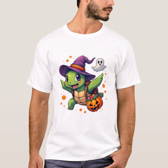 Halloween Turtle Tortoise Costume Men Women Kids B T-Shirt (Front)