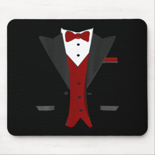 Halloween Tuxedo Costume - Funny Suit Wedding Mouse Mat