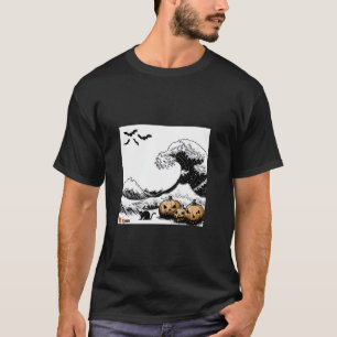 Halloween Twist in Hokusai s Great Wave T Shirt