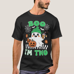 Halloween Two Birthday Boo Im Two Groovy Birthday  T-Shirt
