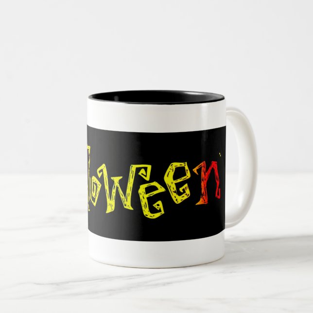 Halloween Two-Tone Coffee Mug (Front Right)