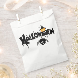 Halloween Typography  Favour Bags