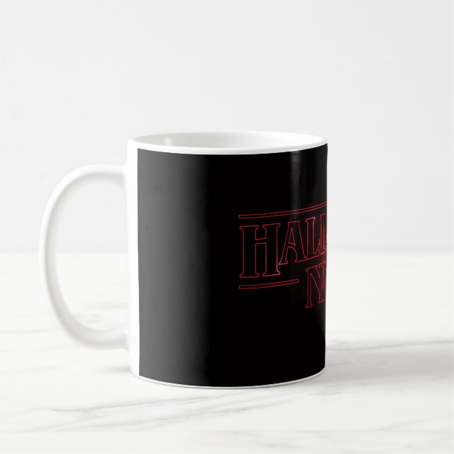 Halloween typography mug (Left)