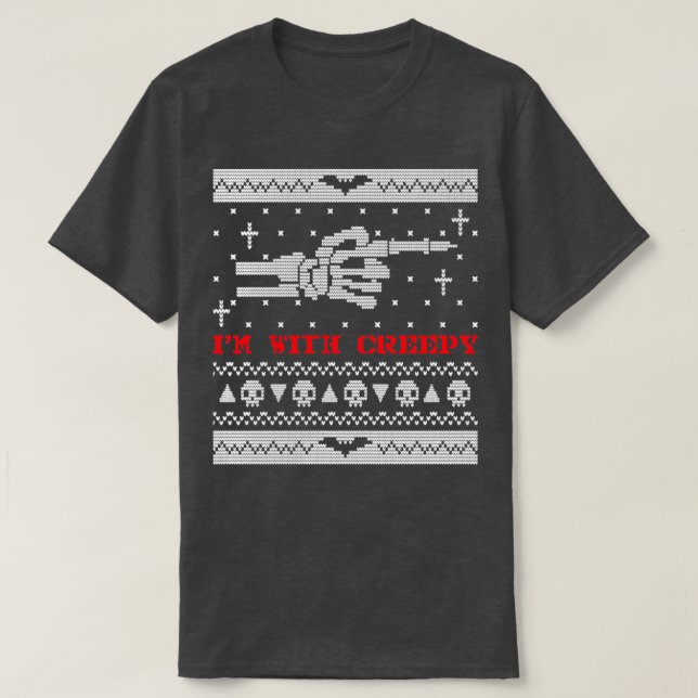 Halloween Ugly Sweater2 T-Shirt (Design Front)