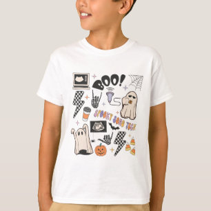Halloween Ultrasound Tech Fall Autumn Sonographer  T-Shirt