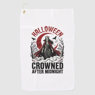 Halloween Undead Queen Midnight Rising Golf Towel