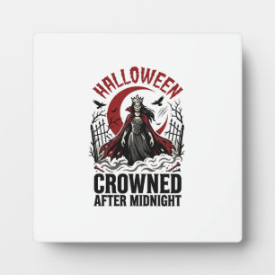 Halloween Undead Queen Midnight Rising Plaque