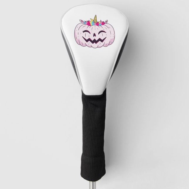 Halloween unicorn      golf head cover (Front)