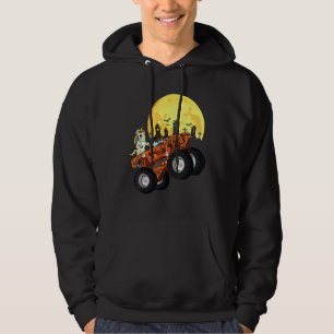 Halloween Unicorn Riding Monster Truck Toddler Boy Hoodie