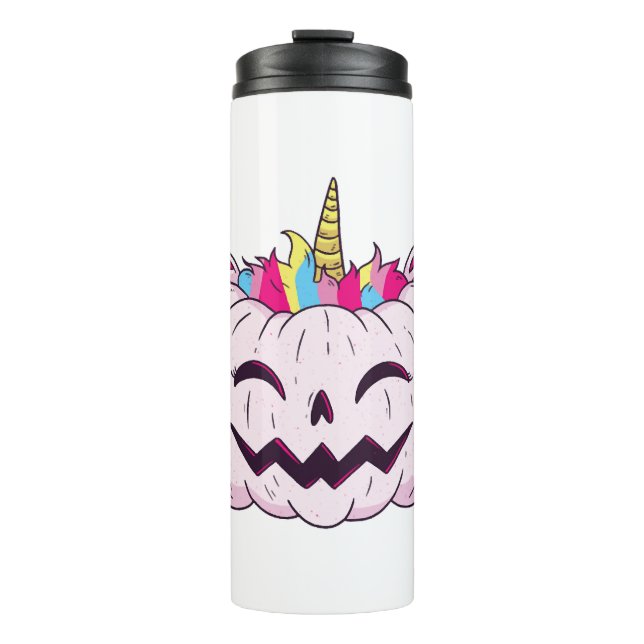 Halloween unicorn      thermal tumbler (Front)