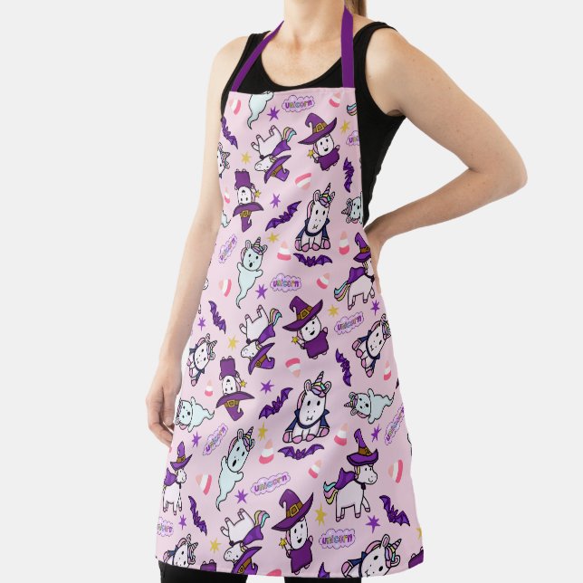 Halloween Unicorns Apron (Insitu)