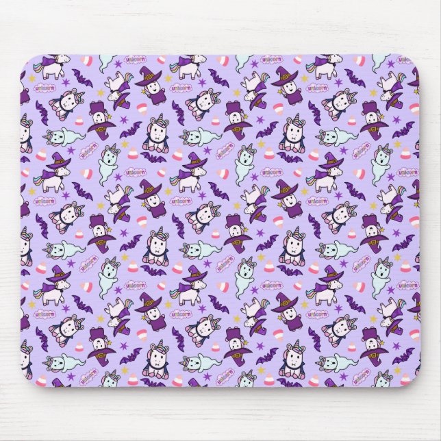 Halloween Unicorns Mouse Mat (Front)