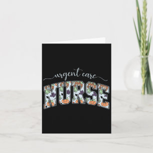 Halloween Urgent Care Nurse Retro Minor Injury Uni Card