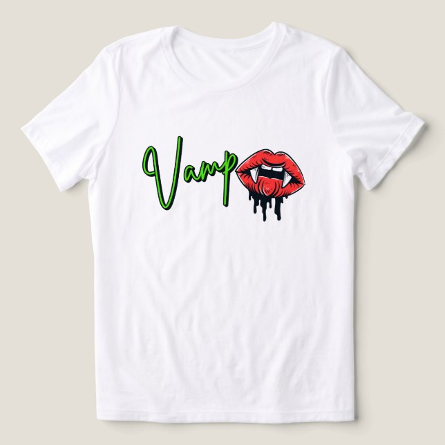 Halloween Vamp Shirt for Ladies (Design Front)