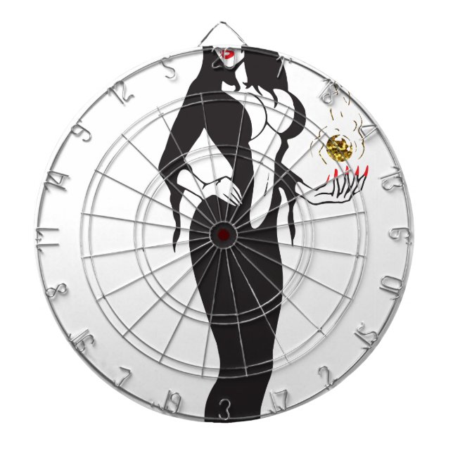halloween vamp witch dartboard (Front)