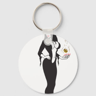 halloween vamp witch key ring