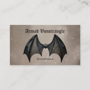 Halloween Vampire Bat Business Card