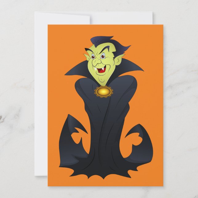 Halloween Vampire Card (Front)