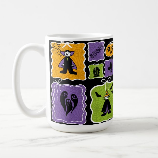 Halloween Vampire Coquette Coffee Mug (Left)