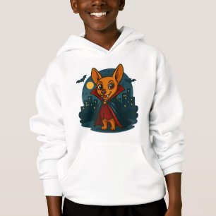 Halloween vampire dog print for kids clothing, cut
