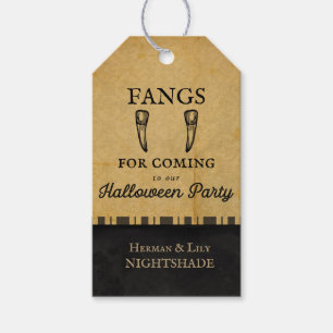 Halloween Vampire Fangs For Coming Custom Gift Tags
