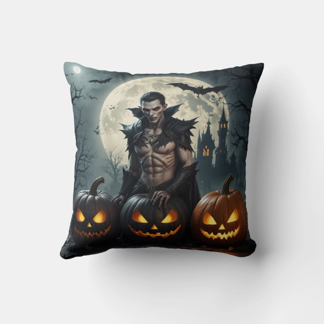 Halloween vampire pillow cushion (Back)