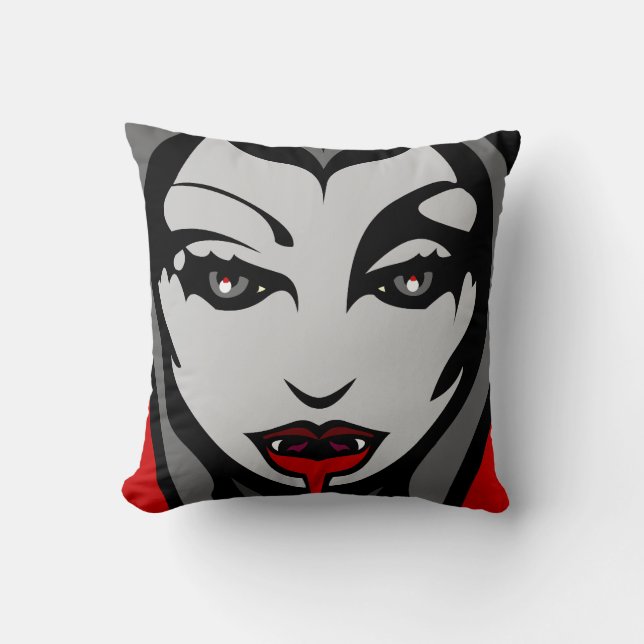 Halloween Vampire Pillow Gifts Halloween Decor (Front)