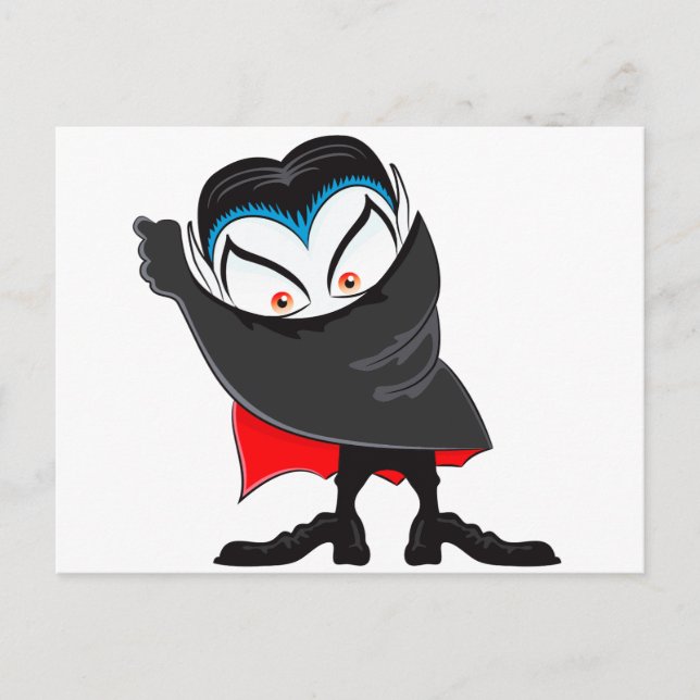 Halloween Vampire Postcard (Front)