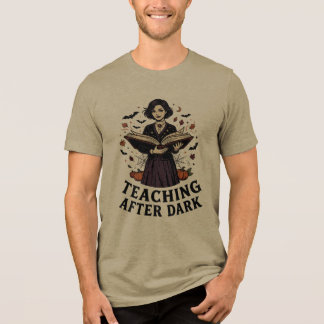 Halloween Vampire Teacher teeshirt Tri-Blend Shirt