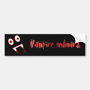 Halloween Vampire teeth Bumper Sticker