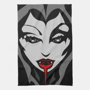 Halloween Vampire Towel Cool Halloween Tea Towels