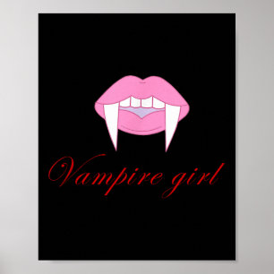 Halloween ,vamre Girl Horrors Trendy Funny Gift Wo Poster