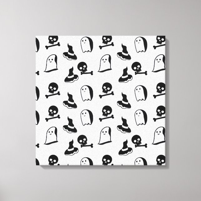 Halloween vector art canvas print (Front)