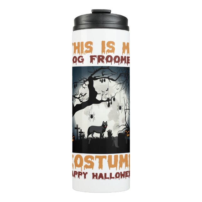 halloween vector  thermal tumbler (Front)