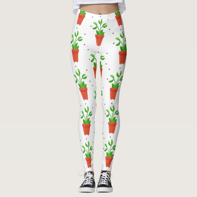 halloween venus fly trap leggings (Front)