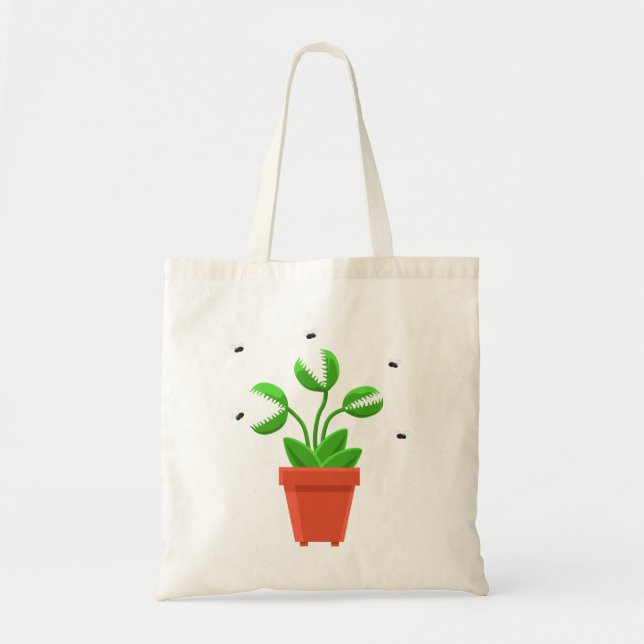 halloween venus fly trap tote bag (Front)