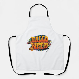 Halloween vibes   apron