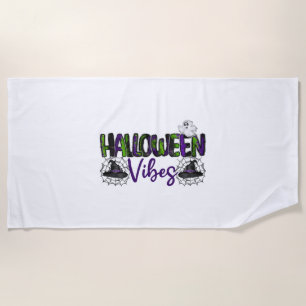 Halloween Vibes Beach Towel